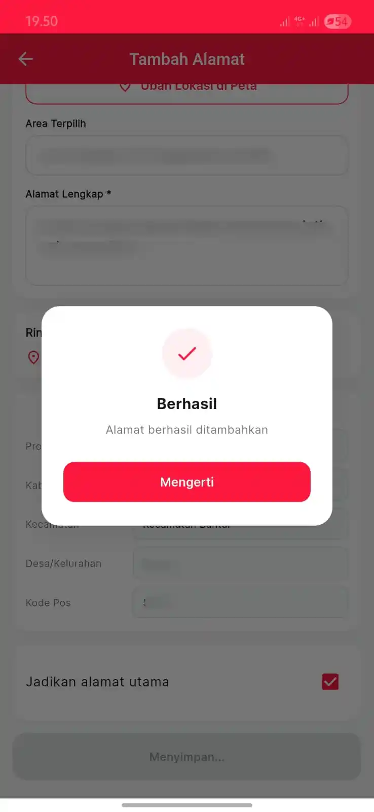 Pilih Alamat